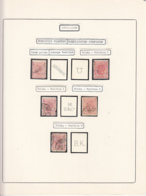 PERFINS, KING CAROL I STAMPS, 1883-1908, ROMANIA - Perfins