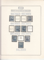 PERFINS, KING CAROL I STAMPS, 1908-1910, ROMANIA - Perfins