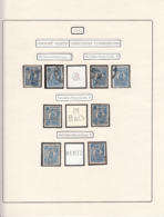 PERFINS, KING FERDINAND STAMPS, 1923, ROMANIA - Perfins