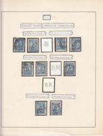 PERFINS, KING FERDINAND STAMPS, 1923, ROMANIA - Perfins