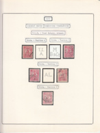 PERFINS, KING FERDINAND STAMPS, 1922, ROMANIA - Perfins