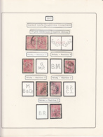 PERFINS, KING FERDINAND STAMPS, 1922, ROMANIA - Perfins