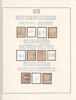 PERFINS, KING FERDINAND STAMPS, 1922, ROMANIA - Perfins