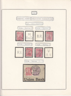 PERFINS, KING FERDINAND STAMPS, 1925, ROMANIA - Perfin