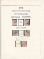 PERFINS, KING FERDINAND STAMPS, 1921, ROMANIA - Perfins