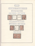 PERFINS, KING FERDINAND STAMPS, 1920-1925, ROMANIA - Perfins