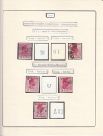 PERFINS, KING CAROL II STAMPS, 1940, ROMANIA - Perfins