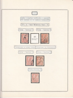 PERFINS, KING FERDINAND STAMPS, 1920, ROMANIA - Perfins