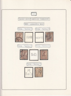 PERFINS, KING FERDINAND STAMPS, 1920, ROMANIA - Perfins