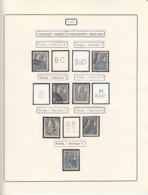 PERFINS, KING FERDINAND STAMPS, 1921, ROMANIA - Perfins