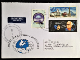 Brazil, Circulated Cover To Portugal, "Famous People", "Paulo Gracindo", "Historical Cities", 2011 - Brieven En Documenten