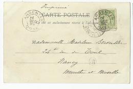 61 Orne Argentan  Cachet 1899 - 1877-1920: Période Semi Moderne