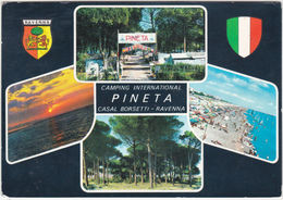 CASAL BORSETTI - RAVENNA - CAMPING INTERNATIONAL PINETA - VIAGG. 1963 -23198- - Ravenna