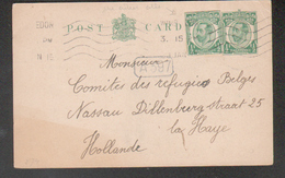 1915, Entier Postal Avec Complément D'affranchissement Illicite, 2ème Entier Découpé, Aurait Du Etre Taxee.description - Otros & Sin Clasificación