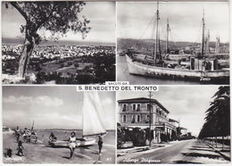 S. BENEDETTO DEL TRONTO - ASCOLI PICENO - VEDUTINE - ALBERGO PROGRESSO -14830- - Ascoli Piceno
