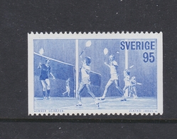 SPORT BADMINNTON SWEDEN SUEDE SCHWEDEN 1977 MI 980 MNH - Badminton