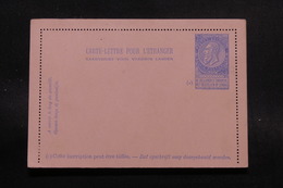 BELGIQUE - Entier Postal Carte Lettre Pour L 'étranger Non Circulé - L 56442 - Postbladen