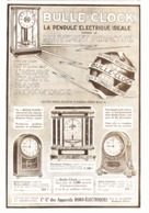 PUB  PENDULE ELECTRIQUE   " BULLE-CLOCK  "   1924 ( 3 ) - Autres & Non Classés