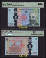 Romania 100 Lei, (2019), Commemorative Polymer Note In The Folder, PMG66 - Rumänien