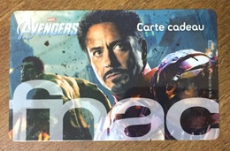 FNAC MARVEL AVENGERS IRON MAN 1 CARTE CADEAU GIFT CARD POUR COLLECTIONNEUR NO PHONECARD - Other & Unclassified