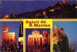 Cartolina San Marino Vedute Notturno - San Marino
