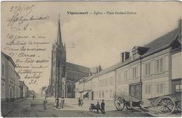 80  Vignacourt Eglise   Place Dodard(dubuc - Vignacourt