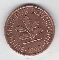 ALLEMAGNE - GERMANY - 2 PFENNIG (1990) - 2 Pfennig