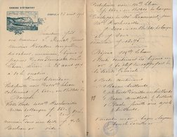 VP16.978 - 1905 - Lettre à En-tête Casino D'ETRETAT - Inventaire LEBEAU Fait Par Me BROSSIER à SAINT - MANDE ( Seine ) - Sammlungen