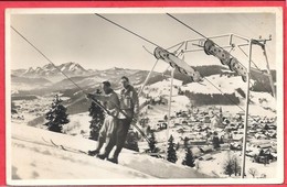 Alpen - U Schrothkurort Oberstaufenim Allgäu Mit Skilift Zum Staufen Und Säntisgruppe - Oberstaufen