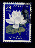 ! ! Macau - 1953 Flowers 39 A - Af. 380 - Used - Usados