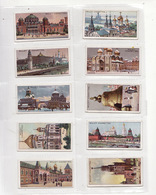 Lot 10 Cigarettes Labels 1910s. Russia Moscou Moscow. Architecture #3. - Collections & Lots