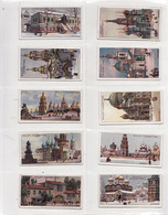 Lot 10 Cigarettes Labels 1910s. Russia Ukraine.Kostroma Moscow Kronstadt Kiev Kazan Bakci-Sarai. Architecture #4. - Colecciones Y Lotes