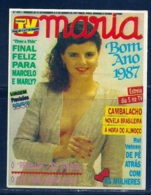 1987 Pocket Calendar Calandrier Calendario Portugal Revista Magazine Review Maria TV Ana Paula Reis - Grand Format : 1981-90