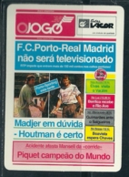 1988 Pocket Calendar Calandrier Calendario Portugal Jornal Newspaper Journal Periodico Desporto Sports O Jogo - Grand Format : 1981-90