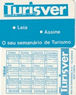 1988 Pocket Calendar Calandrier Calendario Portugal Jornal Newspaper Journal Periodico Tursiver Turismo Turism - Grand Format : 1981-90