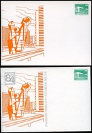 DDR PP18 C1/004 Privat-Postkarte FARBAUSFALL GRAU Halle 1984 - Private Postcards - Mint