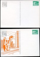 DDR PP18 C1/004 Privat-Postkarte FARBAUSFALL ORANGE Halle 1984 - Privé Postkaarten - Ongebruikt