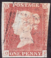 GREAT BRITAIN 1841 QV 1d Red-Brown O-F SG8 CV £20 - Used Stamps