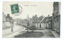 3408 Moreuil Rue Thiers 1909 Pour Poix De La SommePoix De Picardie - Moreuil