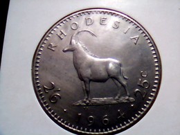 Rhodesia   KM 4   2-1/2 Shilligs 1964 - Rhodésie