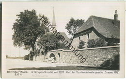 Bernau - St Georgen- Hospital - Mühlenstrasse - Foto-Ansichtskarte - Verlag Ludwig Walter Berlin 40er Jahre - Bernau