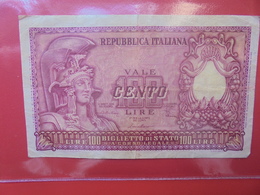 ITALIE 100 LIRE 1951 SIGNATURE B CIRCULER (B.11) - 100 Lire