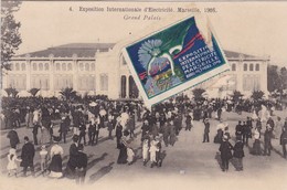 13 /EXPOSITION 1908 / GRAND PALAIS / VIGNETTE - Exposition D'Electricité Et Autres