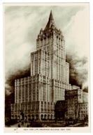 Ref 1351 - Early Real Photo Postcard - Life Insurance Building New York - USA - Other Monuments & Buildings