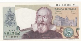 ITALIA BANCONOTA DA LIRE 2000 TIPO GALILEO SERIE HA 559303 V FDS - 2000 Lire