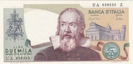 ITALIA BANCONOTA DA LIRE 2000 TIPO GALILEO SERIE UA 659355 Z FDS - 2000 Lire