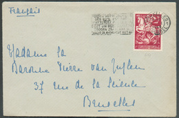 N°357 - 1Fr. Légende Obl. Méc. De BRUXELLES 1 Sur Enveloppe Du 5-I-1945 Vers La Ville - 15364 - Covers & Documents