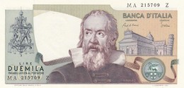 ITALIA BANCONOTA DA LIRE 2000 TIPO GALILEO SERIE MA 215709 Z FDS - 2.000 Lire