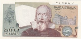 ITALIA BANCONOTA DA LIRE 2000 TIPO GALILEO SERIE YA 029854 O FDS - 2000 Liras