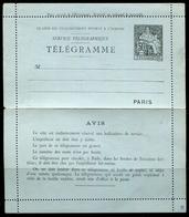 FRANCE - TELEGRAMME - TYPE 50c. NOIR - CHA N° E8 - NEUVE & TB - Neumáticos